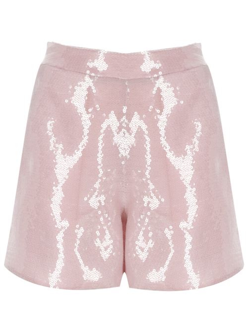 Shorts paillettes rosa Federica Tosi | FTE24SH0150771